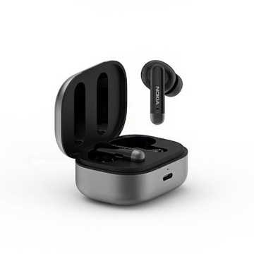 NOKIA真無線智能抗噪時尚音樂宇宙黑藍芽耳機E3511-BK