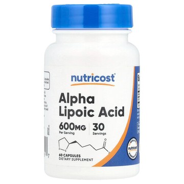Nutricost, α-硫辛酸膠囊，60 粒（每粒 300 毫克）