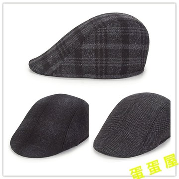 全店商品滿77元出貨:春秋新款帽子 男士鸭舌帽 毛呢畫家帽 護耳報童帽 保暖貝雷帽 扁帽