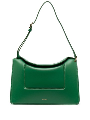 Wandler - logo-print leather shoulder bag - women - Calf Leather - One Size - Green