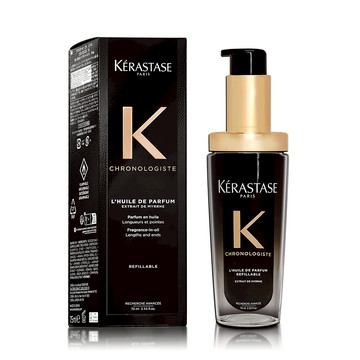 KERASTASE 卡詩 黑鑽極萃逆時玫瑰香氛露 75ML 新包裝/填裝瓶