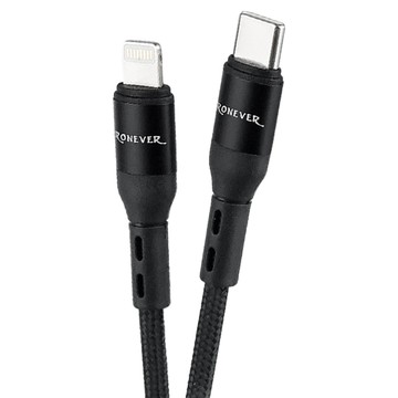 RONEVER 鋁合金編織充電線 C-IOS  1.8m  黑色  1條