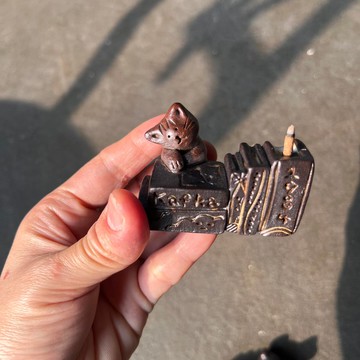 文學貓貓 / 線香立 / 香插 / 陶