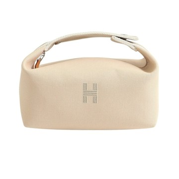 HERMES 愛馬仕 Bride a Brac PM 小包 收納包 淺褐色 棉質 H104222M 【二手名牌BRAND OFF】
