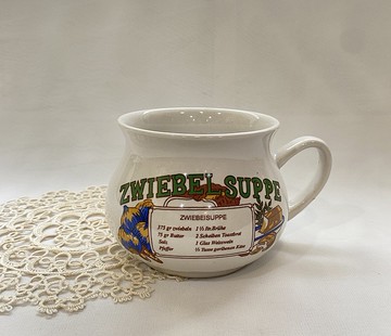 【好日戀物】德國vintage復古1970年代鄉村風古典手柄湯杯食譜碗