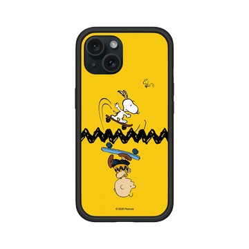 iPhone 15 Mod NX 黑 - 史努比 Snoopy - 一起玩滑板吧！