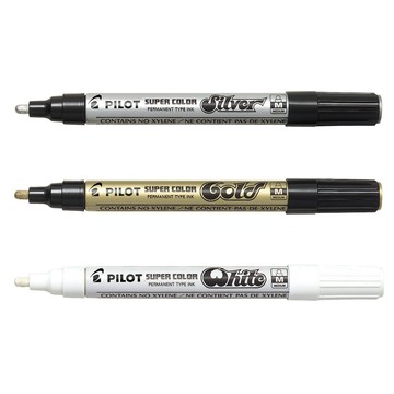 PILOT 百樂 中型頭 油漆筆 銀/金/白 2.0mm /支 SC-S-M/SC-G-M/SC-W-M