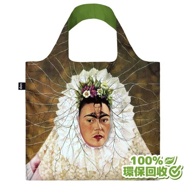 【LOQI】環保春捲包/購物袋｜芙烈達·卡蘿-特瓦納裝扮的自畫像_廠商直送