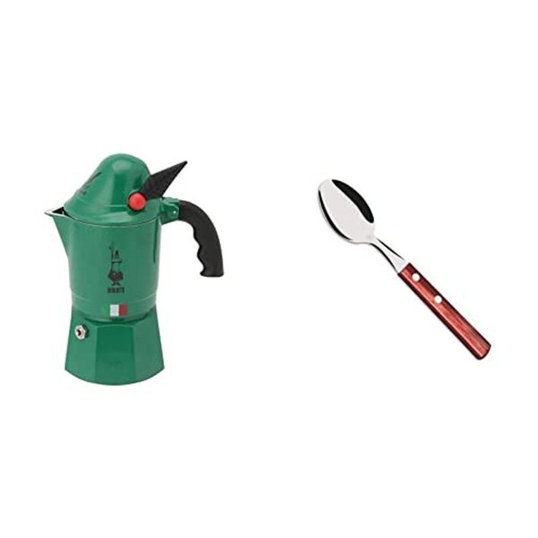 店舗 東京 ビアレッティ エスプレッソメーカー 直火式 モカアルピナ 3カップ用 グリーン トラモンティーナ 木柄ティースプーン 1 激安人気商品 Www Powerofcode Net