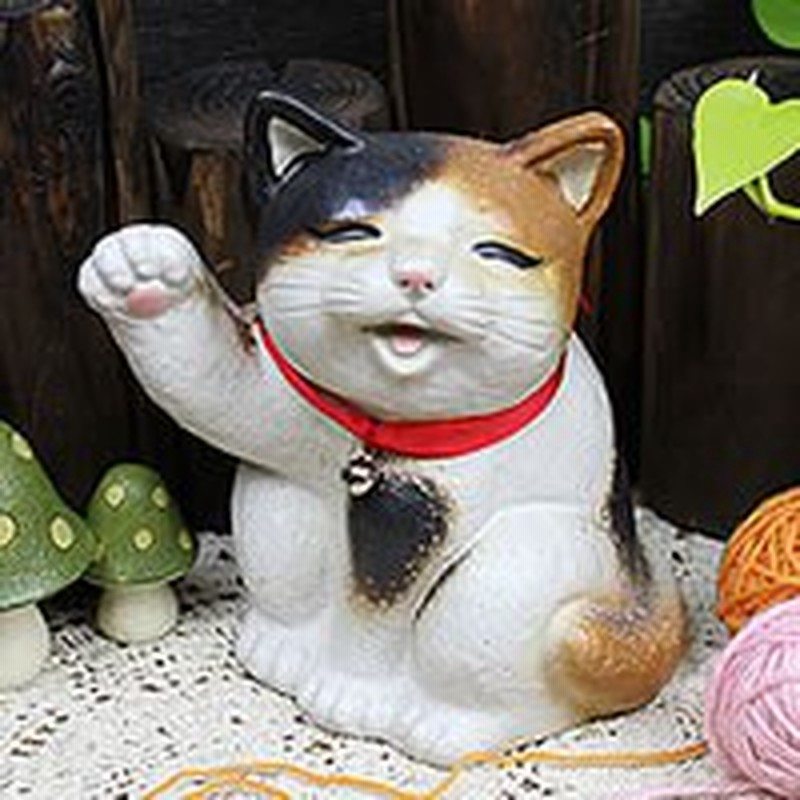 陶器 可愛い表情の猫 招福猫 三毛 おきもの ねこ ネコ ねこ 置物 物 ギフト信楽焼 おしゃれ 和風 手作り 通販 Lineポイント最大1 0 Get Lineショッピング