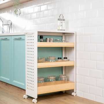 Doaa-HOME 舒適家居｜日式居家收納四層推車