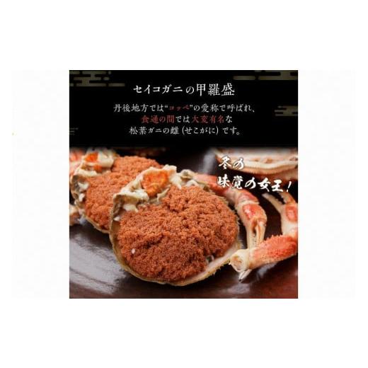 ふるさと納税 京都府 京丹後市 ☆蟹の宝石箱☆ お手軽！絶品！ セイコガニ甲羅盛 2杯