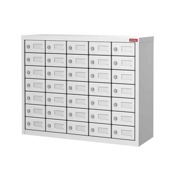 樹德SHUTER 35格手機櫃 白櫃白抽 /組 MC-535【APP滿額下單10%點數(單一帳號最高5000點)】1/31止