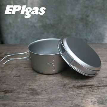 EPIgas ATS鈦鋁炊具組TS-102/ 城市綠洲 (鍋子.炊具.戶外登山露營用品、鈦金屬)
