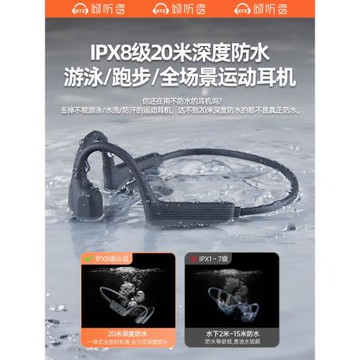 (免運)iQTZ 2026新款骨傳導藍牙耳機游泳防水專業跑步運動型不入耳掛耳
