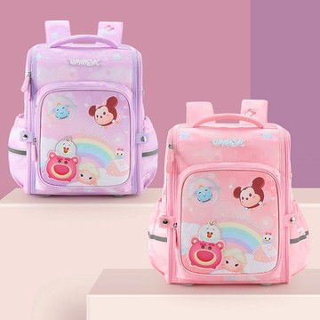 【優貝選】迪士尼 TSUMTSUM系列 護脊 防潑水 大容量 小學生書包 1-4年級適用(平輸品)