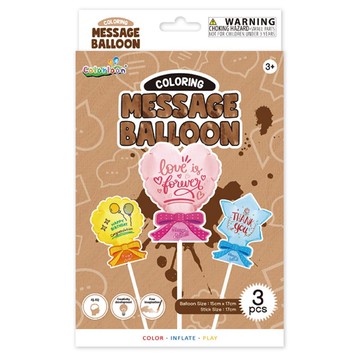 韓國 Colorloon 3D造型手繪紙氣球-派對留言系列