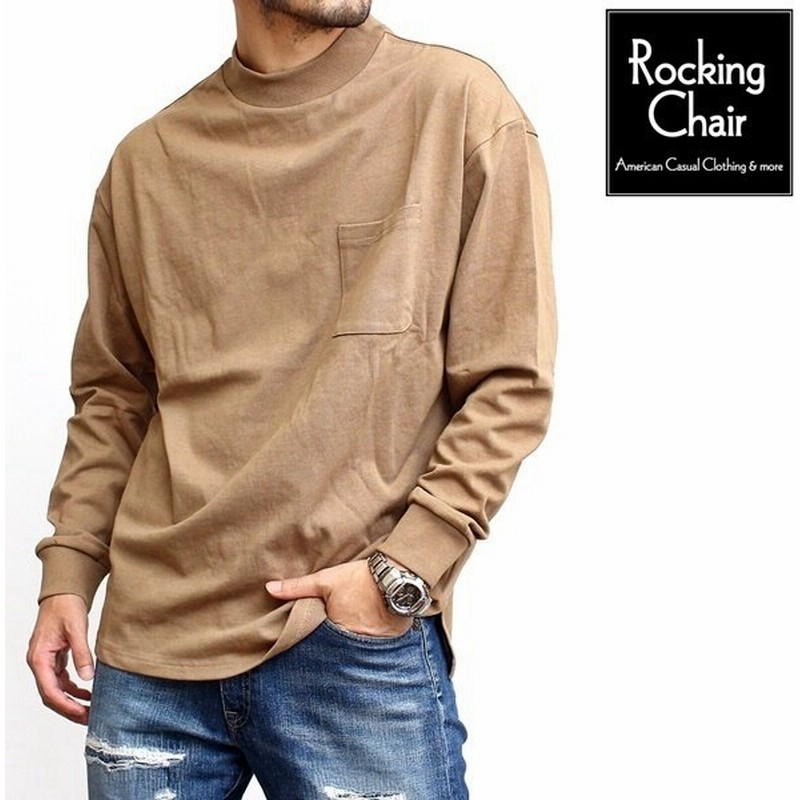 モックネック Tシャツ 長袖 メンズ レディース ユニセックス カットソー ロンtee 厚手 ポケット付き 袖リブ オープンエンド 無地 イロン 30 h 通販 Lineポイント最大0 5 Get Lineショッピング