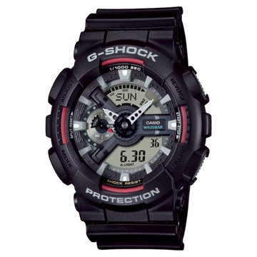 CASIO 卡西歐 G-SHOCK 原創配色雙顯錶 GA-110RL-1A  黑色