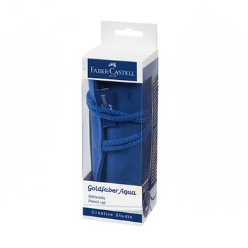 【Faber-Castell】輝柏 帆布捲筆袋+27色水性色鉛筆 / 組 114652