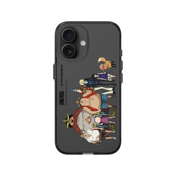 iPhone 16 Clear (相機按鈕) 酷墨灰 - 航海王 One Piece - 海賊團系列-冒牌草帽一行人