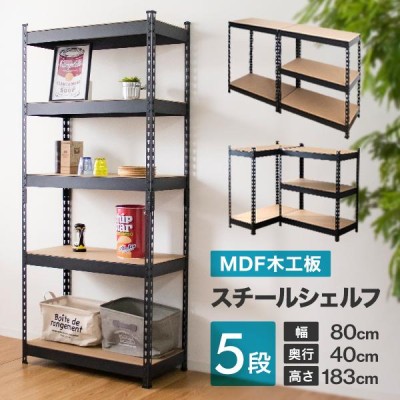 スチールラック 幅87×奥行30×高さ150cm 4段 耐荷重70kg/段 中量棚 業務