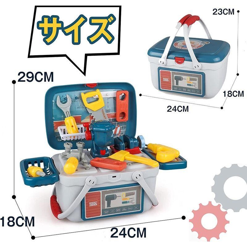 CORPER TOYS 大工さん 大工さんおもちゃ 3IN1 工具おもちゃ スパナー