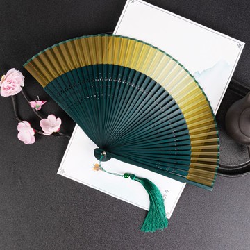 【桃喜Rich】多色可選 扇子古風 中國風結婚新娘 拍照 新中式 道具漸變 舞蹈漢服旗袍晨袍摺扇