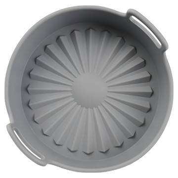 Air Friend 矽膠3L氣炸鍋專用烘培籃 19cm  灰色  1個