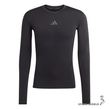 Adidas 緊身長袖上衣 男裝 排汗 涼感 黑【運動世界】KB3118