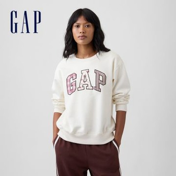 【GAP】Gap Logo大學T-象牙白(886092)