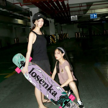 洛壹代大長板公路板四輪滑板成人女生入門初學者源頭廠家 鑫弘-戶外運動