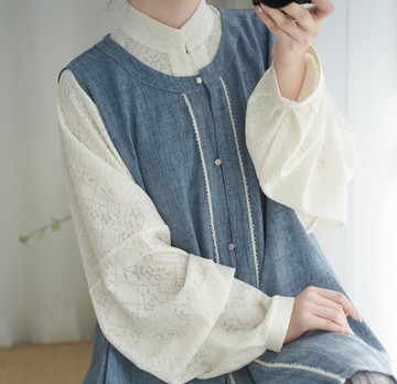 【明制漢服】多色比甲立領薄款背心/百迭裙
