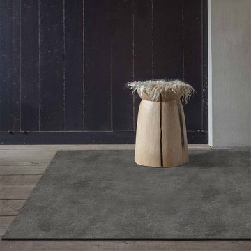 比利時厚經典素面地毯 深灰 100x140cm