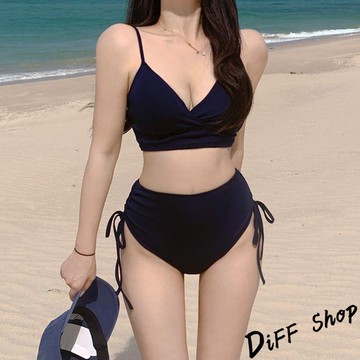 韓版高腰顯瘦兩件式泳衣【S133】
