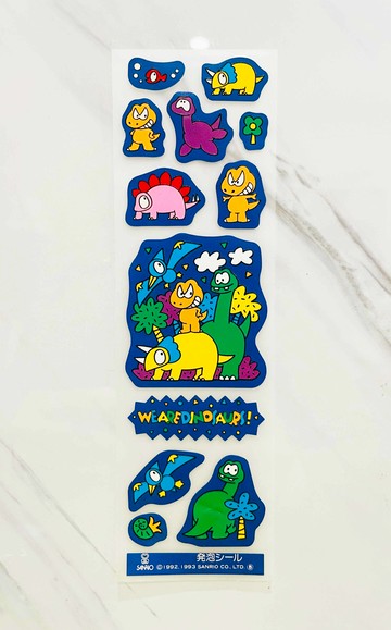 【震撼精品百貨】We Are Dinosaurs 恐龍~日本Sanrio三麗鷗 恐龍貼紙-椰子樹*02343