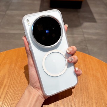 金屬鏡頭邊框 防摔 Magsafe磁吸 透明 軟邊膚感  適用Vivo X300 X200 Pro 手機殼 防摔殼