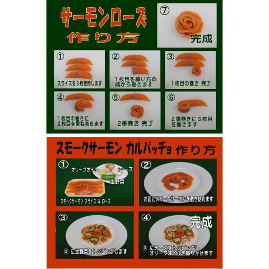 KISAKU スモークサーモン スライス 800g(80g×10) Ｓサイズ（ 原材料：プレミアム サーモンを使用・無添加・ヨーロピアンスタイルの直火法冷燻 ）