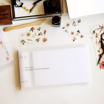 【手帳素材收集冊】 零散轉印貼紙、票根收納