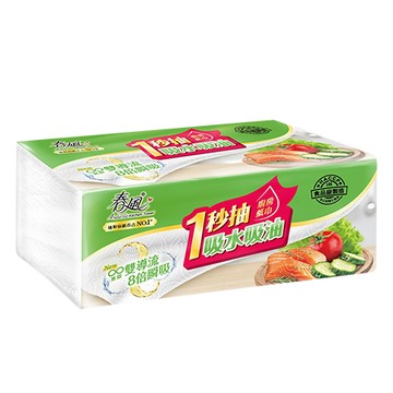 春風抽取式廚房紙巾一秒抽/120抽/3包/串