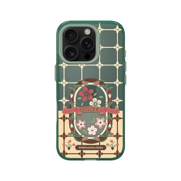 iPhone 16 Pro Clear 憂墨綠 - 老屋顏 Old House Face - 鐵窗花 - 花卉