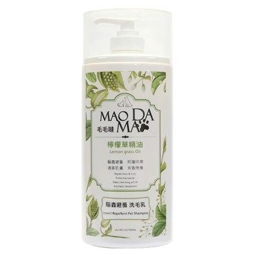 MAOMAODA 毛毛噠 驅蟲避蚤洗毛乳 檸檬草精油  500ml  1瓶