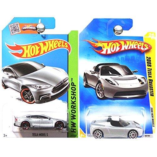 ホットウィール Hot Wheels 2台セット テスラ モデルS HWワーク