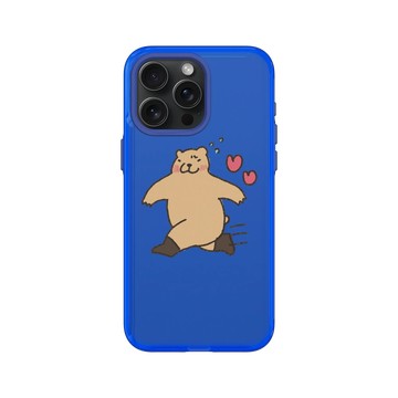 iPhone 15 Pro Max Clear 激光藍 - 咻咻熊 XiuXiubear - biu熊