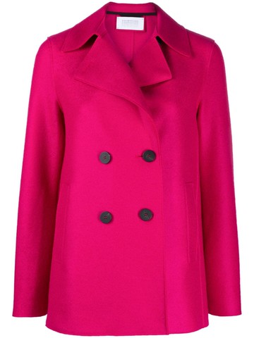 Harris Wharf London - MLK double-breasted virgin-wool peacoat - women - Virgin Wool - 44 - Pink