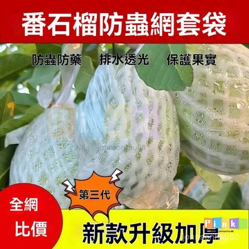 番石榴套袋 網袋 芭樂網套 網袋 番石榴專用一體泡沫包裝袋 石榴袋 水果網套 級pe材料 防農 網袋