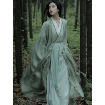 魏晉風漢服女款成人全套古裝一整套清冷飄逸2025新款古風廣袖裙