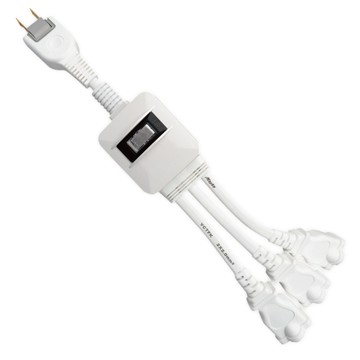Mayka PS-306S-30轉接式2孔1對3電源線30cm( 雙層絕緣電線)