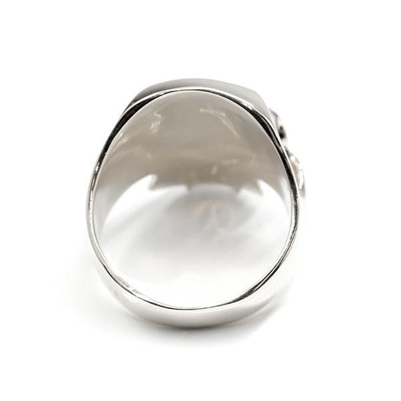   メンズ リング シルバー スカル 幅広 指輪 地金 リング シンプル 宝石 