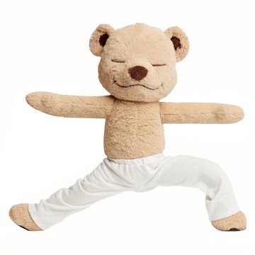 Meddy Teddy 瑜珈安撫娃娃  1個  40cm  米色